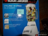 (UNDR STG 2) BLACK AND DECKER HOME 10-SPEED CYCLONE BLENDER. BRAND NEW IN THE BOX!