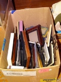 (UNDR TBL SEC1 L) BOX LOT: VARIOUS SIZED PICTURE FRAMES OF VARYING STYLES