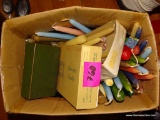 (UNDR TBL SEC1 R) BOX LOT FILLED WITH CANDLES