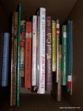 (UNDR TBL SEC3 L) BOX LOT OF CHILDRENS BOOKS: JOY THROUGH THE WORLD. COLONIAL WILLIAMSBURG DECORATES