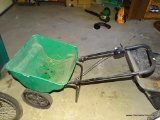 (GAR) SPREADER FOR SEED/FERTILIZER, GREEN IN COLOR, PADDED HANDLEBAR WITH CONTROL SWITCH FOR EASY