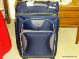 (BR2) LIKE NEW SKYLINE LUGGAGE CASE IN BLUE AND SILVER