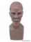 BUST, ARTIST EMMANUEL MIZHA, EXTREMELY DETAILED FACIAL FEATURES ; PROMINENT WRINKLES, HAIR, AND SKIN