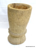 MORTAR, CARVED HARD WOOD, APPROXIMATELY, 12? H, MID 20TH CENTURY