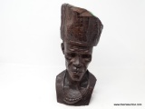 BUST, ARTIST EMMANUEL MIZHA, CHIP ON BACK OF HEAD, CRACK STARTING FROM MIDDLE OF CHEST GOING TO