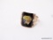 10KT YELLOW GOLD MEN'S VICTORIAN KNIGHT OF PYTHIAS RING, DATED, 1898, 8.9 GMS, SIZE 13
