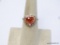 .925 STERLING SILVER AAA TOP QUALITY AMAZING 3.90 CT TOP GOLDEN ORANGE SAPPHIRE MAIN STONE, FACETED,