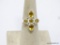 .925 STERLING SILVER PRETTY 5-STONE FACETED CITRINE RING, SIZE 6.5, RETAIL:$59.00