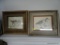 (GR) PAIR OF FRAMED AND MATTED BIRD DRAWINGS BY WENDY JONES (1988). IN WOODEN FRAMES: 14.5