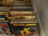 (DR) CAPAUL SIMON, AND MORE. CARDBOARD BOX LOT OF LP RECORDS, OVER 100 SELECTIONS INCLUDING BROTHERS