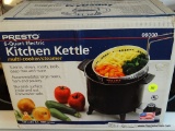 (KIT) PRESTO 6 QT ELECTRIC KITCHEN KETTLE/MULTI COOKER/STEAMER. 120 VOLTS/1300 WATTS. MODEL 0600. IS