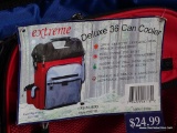(SR) LOT OF COOLER BAGS AND LIFE JACKETS. 1 COOLER IS A THERMOS BRAND AND THE OTHER IS A EXTREME