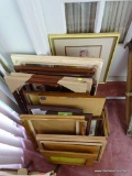 (SR) LOT OF VARIOUS SIZED PICTURE FRAMES (ALL ARE EMPTY AND READY FOR YOU TO PRESENT FAMILY PHOTOS