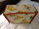 (UBR2) VINTAGE WINNIE THE POOH FOLD-OUT BASSINET FOR DOLLS/STUFFED ANIMALS, FOLDS INTO A CARRYING
