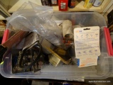 (GAR) TUB LOT: ENGINE BELTS, CARLON DIMMER SWITCH, ELMERS EPOXY, ETC.