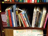 (GR) SHELF LOT OF BOOKS: PRACTICAL GUNSMITHING, DUCK SHOOTING, MODEL SOLDIERS, ARMS AND ARMOR