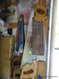 (GAR) LOT OF HAND SAWS (APPROXIMATELY 4+)