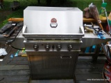(OUT) IGLOO PROPANE GRILL WITH 4 BURNERS AND ELECTRIC START. HAS 1 SIDE BURNER AND A SIDE SHELF.