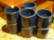 (B) LOT OF 8 MATCHING BLUE COFFEE MUGS