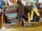 (LR) BOX LOT OF WOODEN PHOTO FRAMES, VARYING IN SIZE FROM 4