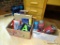 (STU) 2 BOX LOT: PENCIL DRAWING KIT FOR BEGINNERS, ACRYLIC PAINT GUIDE BOOK, T-SHIRT TRANSFERS,