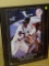 (UP) FRAMED NY YANKEES POSTER; MEASURES 16
