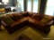 (B) LEATHER SECTIONAL SOFA SET; MADE BY OUR HOUSE, THIS TWO-PIECE UNIT IS A CUSTOM-DESIGNED SET.