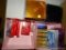 (B) HARD PLASTIC CD CASES (APPROXIMATELY 25+) AND MAXELL AUDIO CASSETTE TAPES