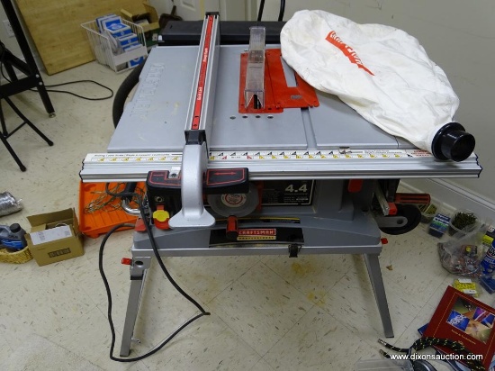 (W) CRAFTSMAN PROFESSIONAL 10" TABLE SAW; JOB-SITE QUALITY, 4000 RPM, 10" TITANIUM BLADE, ONLY USED