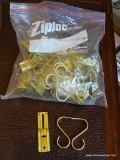 (ON#44) BAG LOT OF BRASS HOOKS/SWAG HOLDERS/BRACKETS BY KIRSCH AND OTHERS. ADDS A BEAUTIFUL TOUCH OF