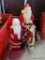 (BACK) LOT OF 3 SANTA?S (2 ARE VINTAGE BLOW MOLDS)