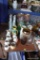 (BACK) TABLE LOT OF VASES OF VARIOUS SIZES; 31 TOTAL PIECES RANGING IN SIZE FROM 2