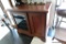 (FR) CONSOLE CABINET/ENTERTAINMENT CENTER; MAHOGANY 2 DOOR ENTERTAINMENT CONSOLE WITH 1 GLASS DOOR