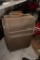 (BACK) EDDIE BAUER BROWN LUGGAGE CASE WITH MULTIPLE POCKETS AND SPACES FOR STORAGE
