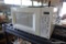 (BACK) GE TURNTABLE MICROWAVE OVEN; WHITE IN COLOR, PERFECT FOR APARTMENT OR SMALL WORK KITCHEN,