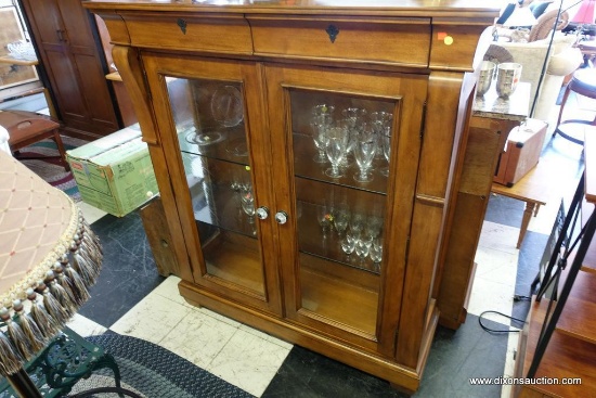 (R2) KINCAID TUSCANO DISPLAY CABINET; FROM THE KINCAID TUSCANO COLLECTION AND REMINISCENT OF 19TH