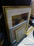 (R1) LOT OF FRAMED ITEMS: 1 FRAMED AND DOUBLE MATTED OF A STILL LIFE IN GOLD TONED FRAME: 29