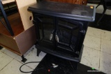 (R2) ELECTRIC STOVE; BLACK IN COLOR, MEASURES 25