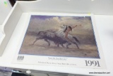 (R3) RETRO CALENDAR SHEET; CALENDAR COVER PAGE FOR 1991 BY WAUSAU PAPERS. IMAGE IS OF THE 