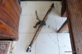 (R4) ANTIQUE PLOW HARNESS/YOKE WITH CHAIN AND HARDWARE ATTACHED: 34