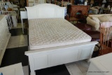 (R3) WHITE FULL/QUEEN PANEL BED BY BROYHILL; FROM THE 