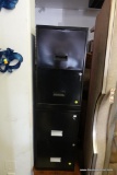 (R5) PAIR OF BLACK 2 DRAWER FILING CABINETS: 14