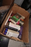 (BACK) BOX LOT OF BOOKS: REMEMBRANCE, THE FIRM, PRIVATE SCANDALS, FAMILY ALBUM, CELEBRITY, AND MANY