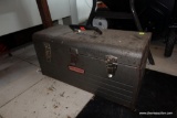 (BACK) GRAU CRAFTSMAN TOOL BOX WITH CONTENTS OF SOCKET WRENCHES, SOCKETS, ALLEN WRENCHES, AND MORE!
