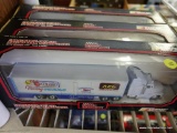 (SR1) 3 DIE CAST RACING CHAMPIONS 1:64 SCALE ADVERTISING TRANSFER TRUCKS AND TRAILERS: APPLE MARKET,