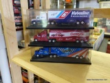 (SR1) LOT OF THREE 1:87 SCALE DIE CAST TRANSFERS AND TRAILERS: 1 VALVOLINE (1 OF 15,000), 1 DENTYNE