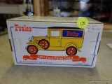 (SR1) BRAND NEW IN THE BOX 1:25 SCALE DIE CAST 1931 FORD PANEL TRUCK BANK ADVERTISING POSIES