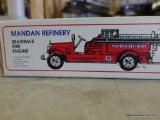 (SR1) BRAND NEW IN THE BOX 1:30 SCALE DIE CAST ERTL MANDAN REFINERY SEAGRAVE FIRE ENGINE