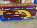 (SR1) BRAND NEW IN THE BOX 1:25 SCALE DIE CAST DICK SPADARO 1948 FORD HOT ROD PANEL TRUCK BANK