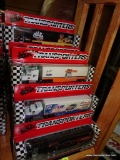 (SR2) LOT OF 10 MATCHBOX SUPER STAR TEAM CONVOYS. FEATURING HOOTERS, TEXACO, MOBIL 1, ETC. ALL BRAND